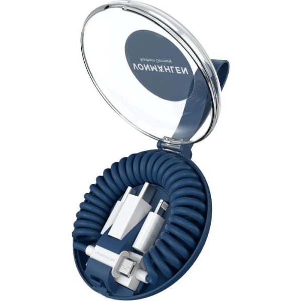 Allroundo® MFI 2.4A sininen all-in-one-kaapeli