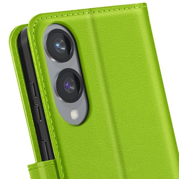 Etui til Samsung Galaxy S25 Edge Klap Tegnebog Støtte Mayaxess Grøn Grön