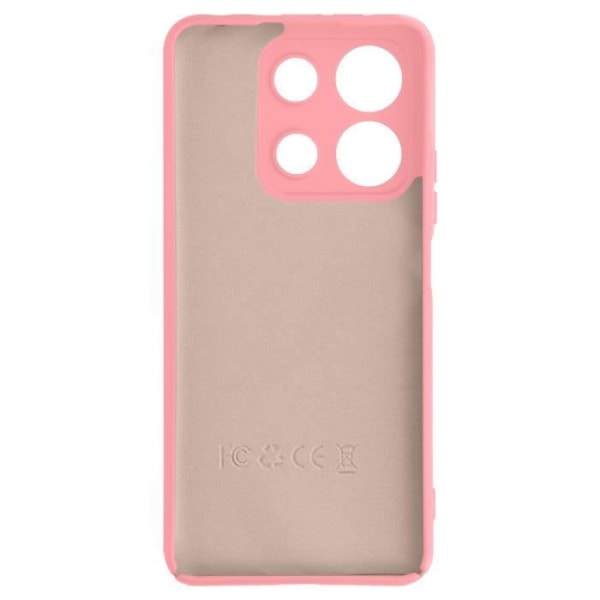 Fodral till Xiaomi Redmi Note 13 4G Soft-touch Anti-Fingerprint Pink Rosa