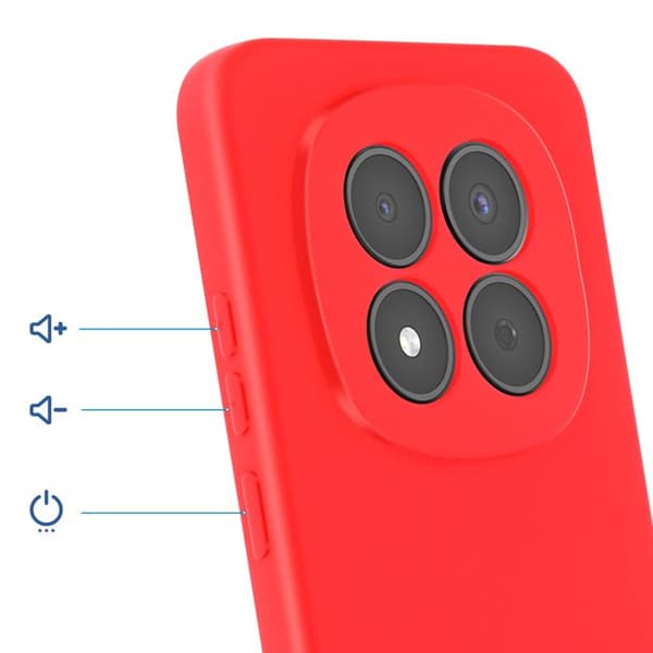 Coque Soft-Touch til Redmi Note 15 Pro 5G i Rød Anti-Skrid Silikone Röd