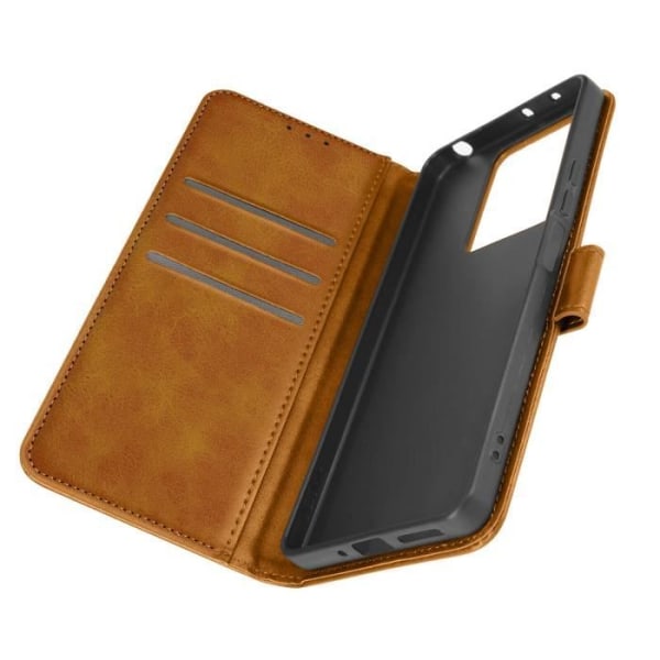 Etui til Xiaomi Redmi Note 13 5G Wallet Stand Vintage Style Camel Gul