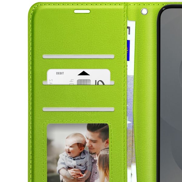 Samsung Galaxy S25 Edge Klipsin Lompakko Tuki Mayaxess Vihreä Grön