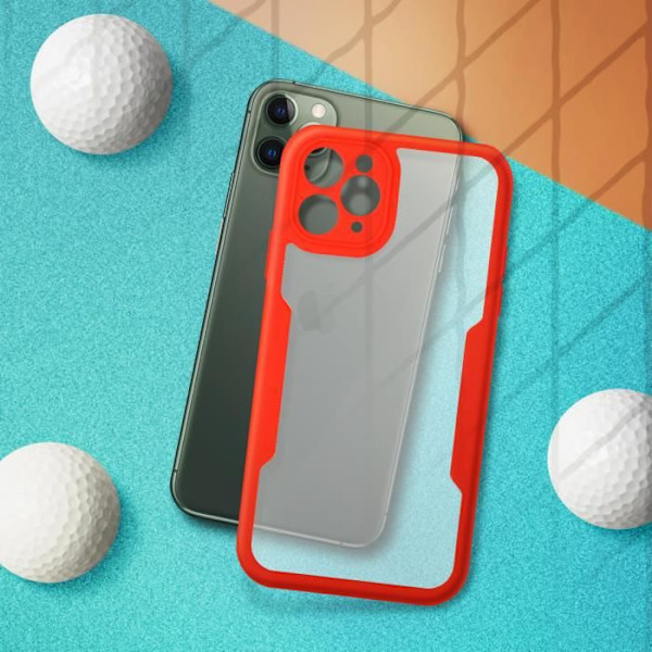 iPhone 11 Pro - Apple - Iskunkestävä - Plexiglas - Polymeeri - Punainen Röd