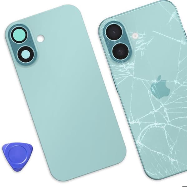 Vara-akku iPhone 16:lle integroitu liimalla vihreä Grön
