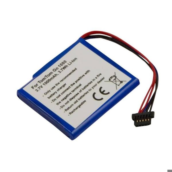 Reservebatteri til GPS TomTom GO 1000 3,7V 1000mAh Li-ion