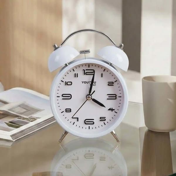 Bordur 12cm til Værelse Rund Format Dobbelt Klokke Elegant Hvid Vit