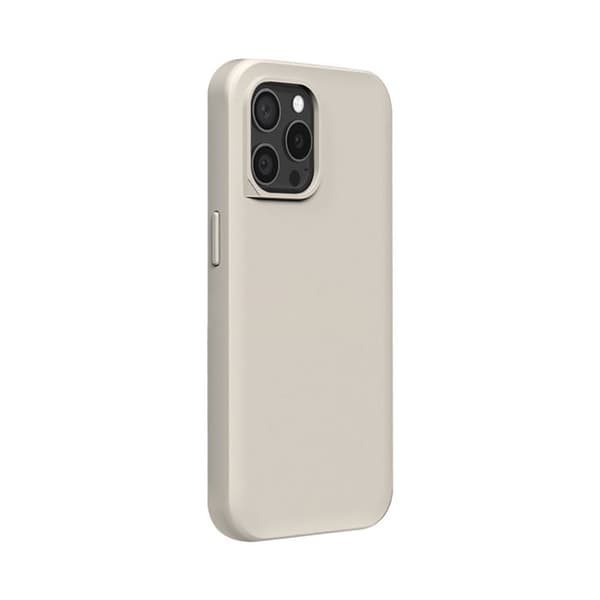 MagSafe-cover til iPhone 15 Pro Max, blød, stødabsorberende, SolidX-serie, Rhinoshield, beige beige