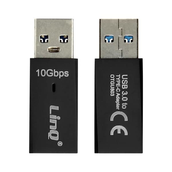 USB 3.1-adapter - LinQ - USB-C - 10Gbps - Hurtigopladning - Kompakt design