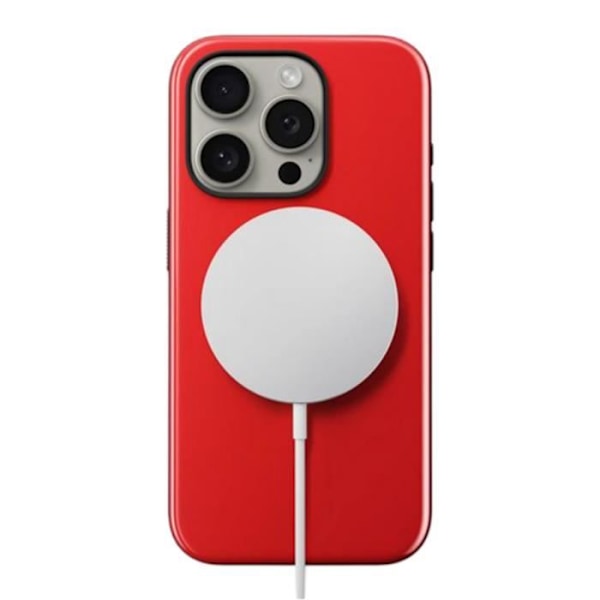 Cover til iPhone 16 Pro MagSafe Stødsikker Sport Model Nomad Rød Röd