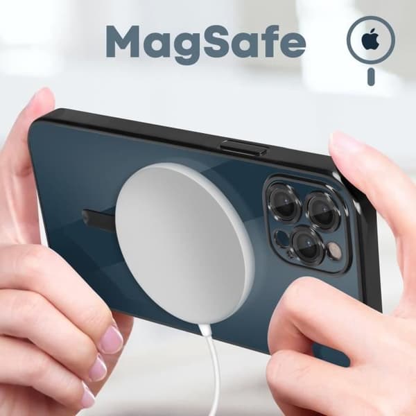 Coque - Apple - iPhone 12 Pro - Silikone - Sort - Kompatibel med MagSafe Svart