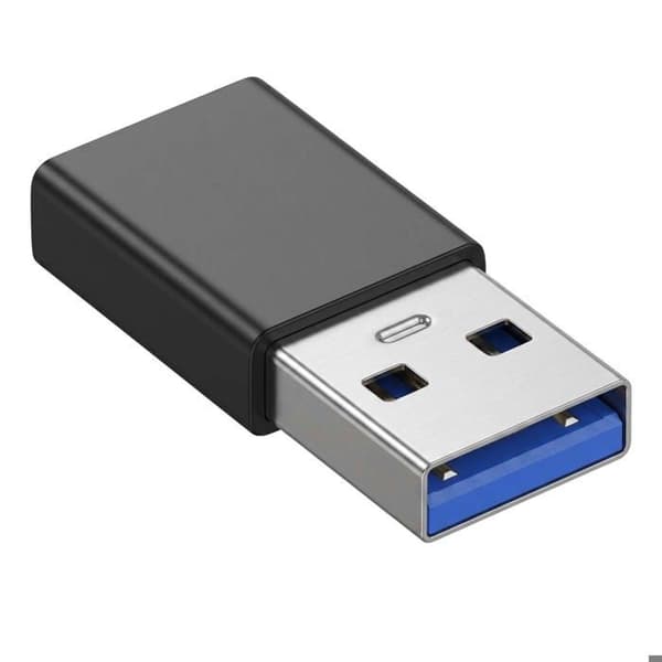 USB-C Hon till USB 3.0 Hane Höghastighet 5Gbps Blå Stjärna Svart