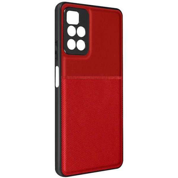 Fodral till Xiaomi Redmi 10 och 10 2022 - AVIZAR - Röd - Hård - Stötsäker - Halkfri textur Röd