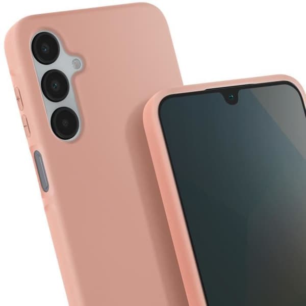 Coque Cordon Semi Rigid Soft touch för Samsung Galaxy A16 Rosé Champagne Rosa