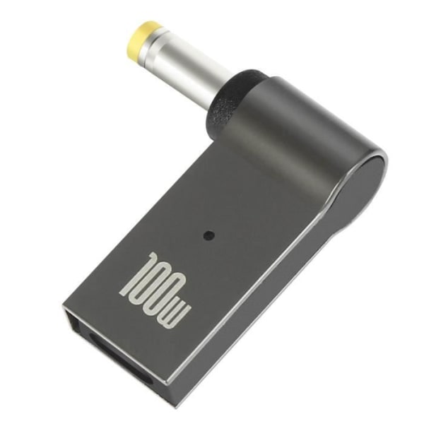 100 W USB-C–DC 4,8 x 1,7 mm lataussovitin Grå