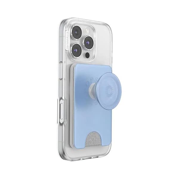 Support PopWallet MagSafe för Smartphone med Inbyggd Kortficka PopSockets Blå Blå