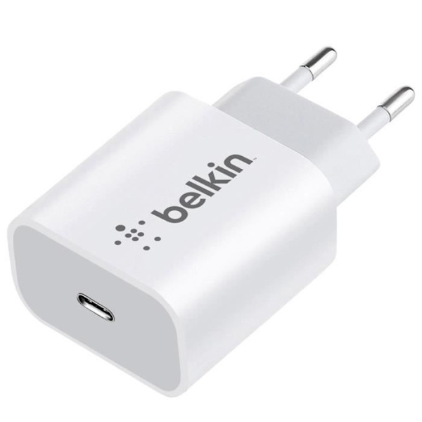 USB-C Power Delivery 25W Sektorladdare - Belkin - Kompakt format - Vit Vit