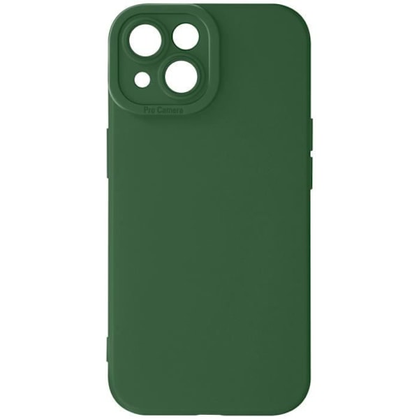 Skal till iPhone 13 - AVIZAR - Matt silikon - Förstärkt kameraskydd - Grön Grön