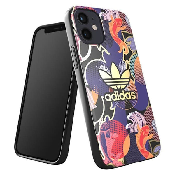 Cover til iPhone 12 Mini - ADIDAS - Allover Print CNY Multicolor - Hævede kanter Flerfärgad