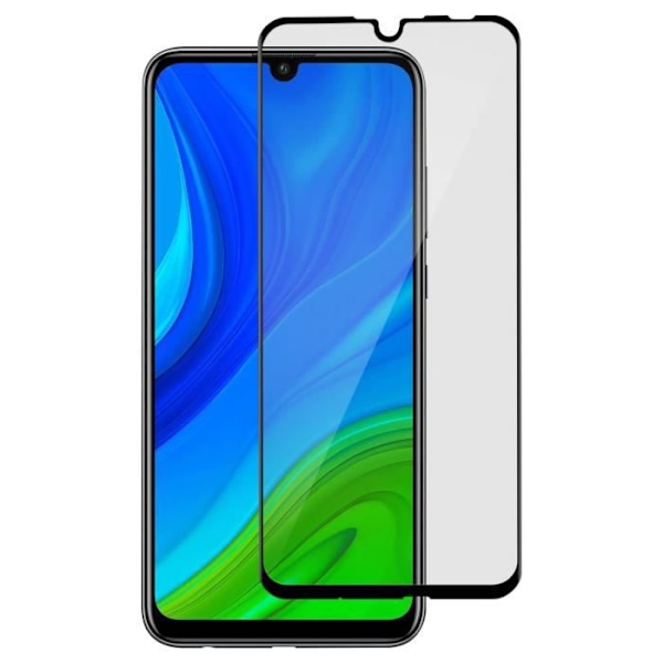 Karkaistusta lasista valmistettu suojakalvo - AVIZAR - Huawei P smart 2020 - Kovuus 9H - Täysi tarttuvuus - Musta Svart