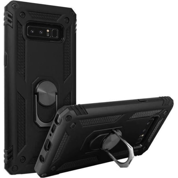 Coque - AVIZAR - Galaxy Note 8 - Bi-materialer - Holdering - Sort videostativ Svart