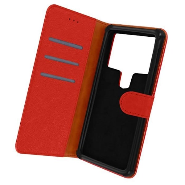 Universal smartphonefodral 6 till 6,7 tum - AVIZAR - Röd - Hårt skal - Syntetmaterial - Flik Röd