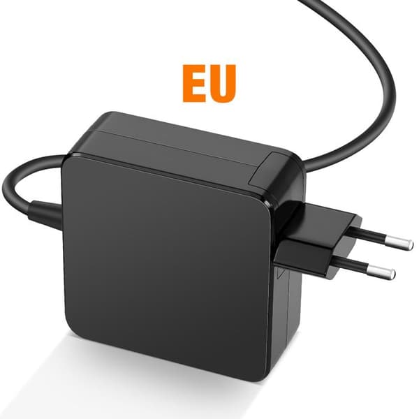 Ladeadapter - MAX EXCELL - MaxExcell - USB-C 65W - Integreret Kabel - Power Delivery Svart