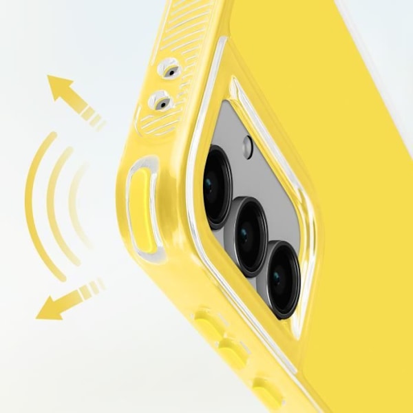 Coque Bumper - AVIZAR - Samsung Galaxy S24 FE - Antichock - Gul - Förstärkta hörn Gul