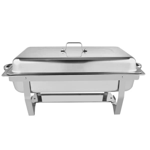 Chauffe-Plat - CHEFFINGER - CF-CHAF01 - Rustfrit Stål - 2 Rum - Låg Inkluderet Grå