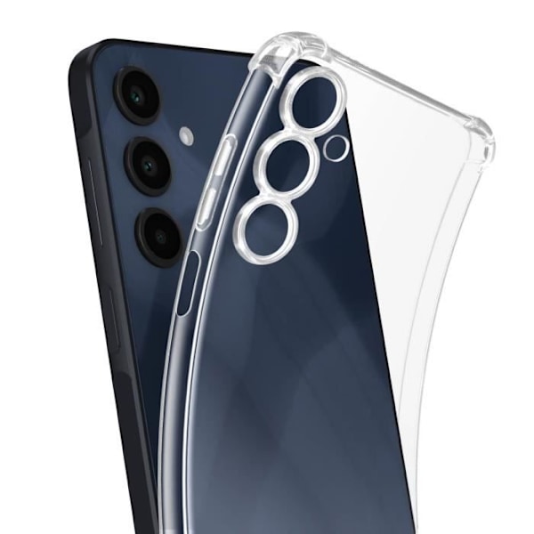 Stötresistent skal för Samsung Galaxy A16 med förstärkta hörn Mayaxess Transparent Transparent