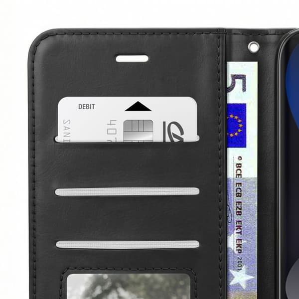Pungetui til Redmi Note 15 5G / 4G med håndledsrem og standfunktion Mayaxess Sort Svart