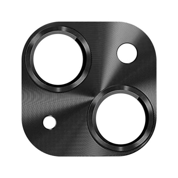 Kamera hærdet glas - ENKAY - iPhone 15/15 Plus - 9H resistent - Ultratyndt - Sort aluminium Svart