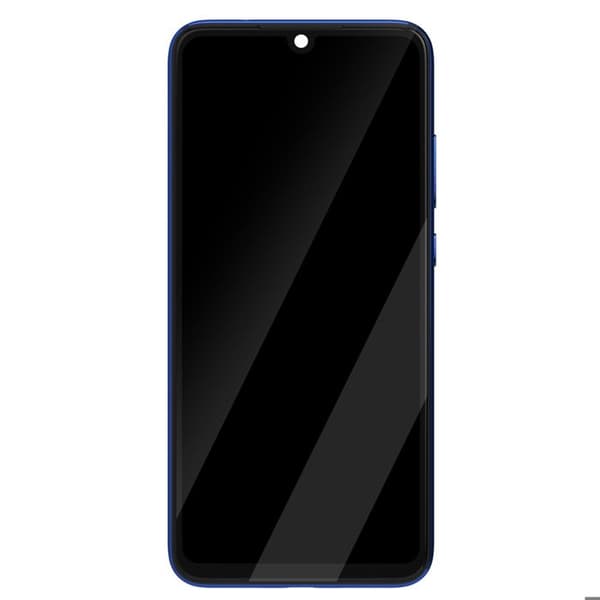 LCD-skärm Xiaomi Redmi Note 7 - Förmonterad pekskärm - Originalchassi - Blå - 5,5 tum Blå