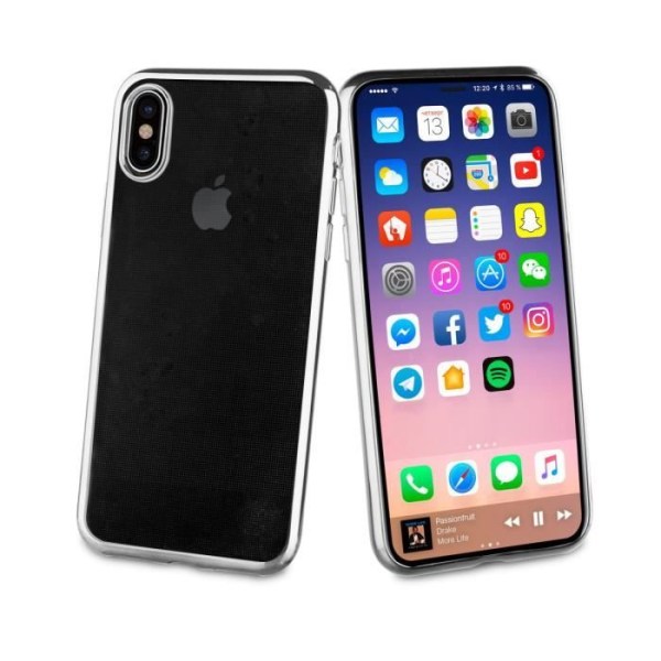 MUVIT LIFE SILVER BLING-FODRAL: APPLE IPHONE X/XS