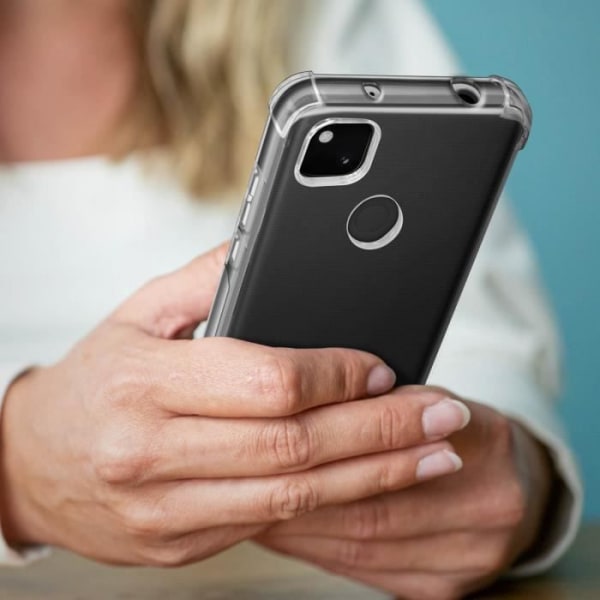 Pack Protection Google Pixel 4A mjukt fodral + transparent härdat glas