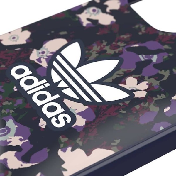 Kotelo iPhone 12 Mini:lle Precise Cutouts Graphic Camo Trefoil Adidas Purple Lila