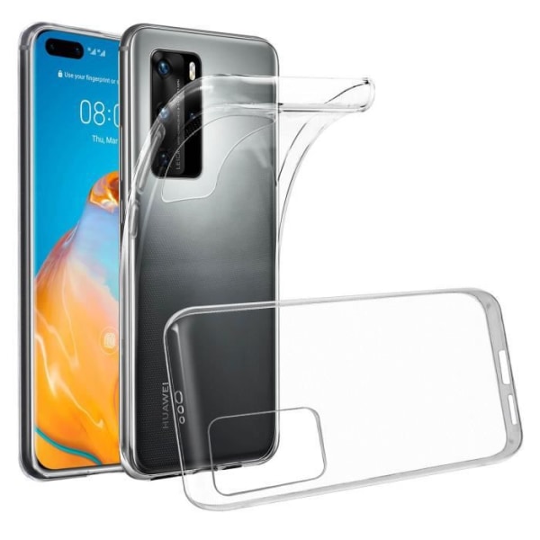 Huawei P40 Pro Fodral Skydd Mjuk Silikon Ultratunn Transparent Vit