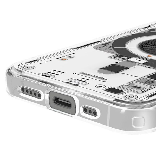 Coque MagSafe til iPhone 16e Antichok Ultra Hybrid Neo One Spigen SGP Sort Transparent Svart