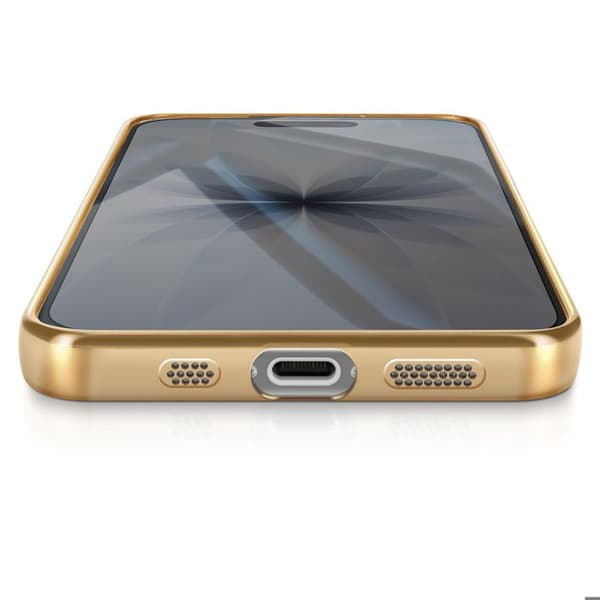 Coque Magsafe - AVIZAR - iPhone 17 - Krom Gyldne - Elegant beskyttelse - Fleksibel Gul