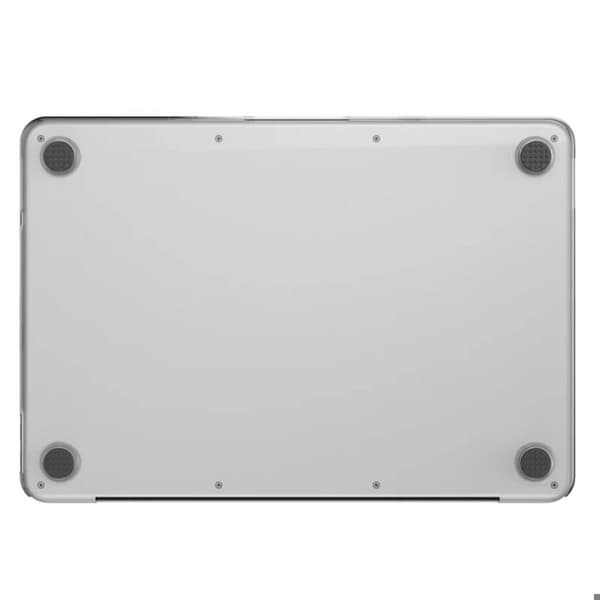 Skal för MacBook Air 13" Hårdskydd med Antiskidfötter Decoded Transparent Vit