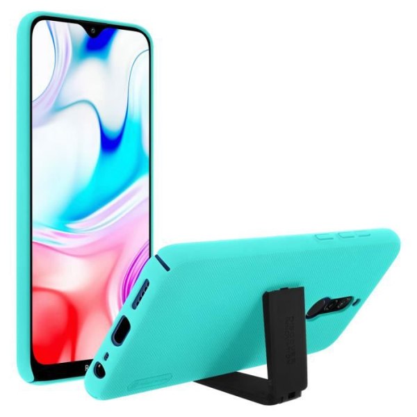 Coque - NILLKIN - Xiaomi Redmi 8/8A - Styv - Fällbart stöd - Matt yta med antispår. Turkosgrön Grön