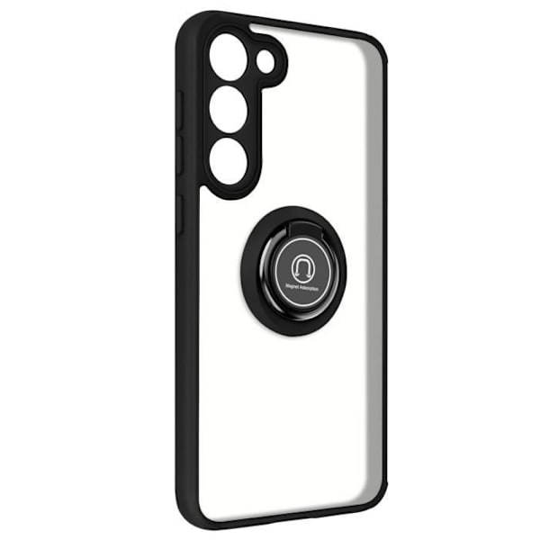 Supportcase kompatibel med Samsung Galaxy S23 Black Case Ring