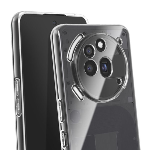 Coque för Nothing Phone 3a Pro Silikon Mjuk Transparent Vit