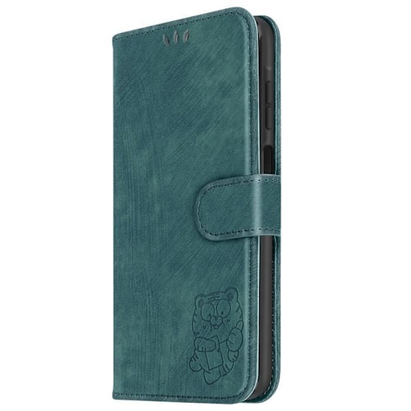 Tiger Case for Samsung A25 5G - AVIZAR - Video Support Wallet - Vihreä Grön