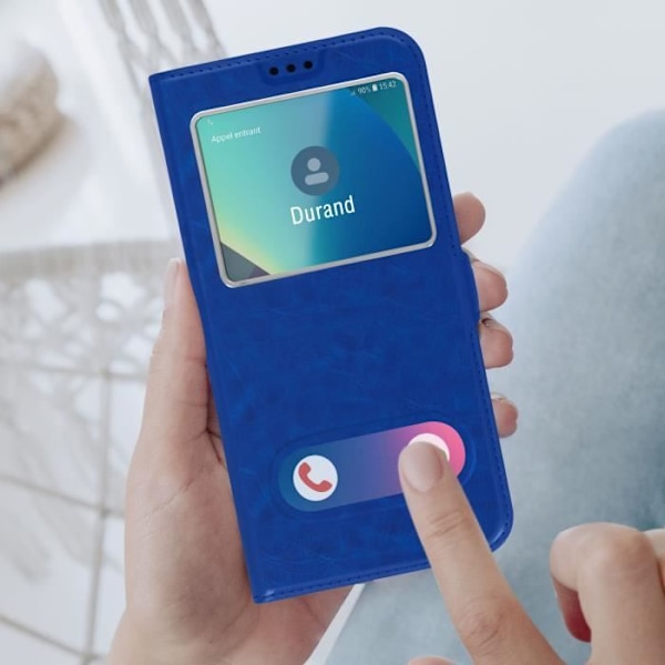 iPhone 13-fodral - AVIZAR - Blå - Hård - Matt - Videostöd Blå