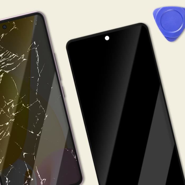 LCD-skärm + Pekskärm för Xiaomi 12 Lite - AVIZAR - Lavendelskåp - Härdat glas - Skärmbyte Rosa