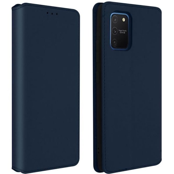 Cover til Samsung Galaxy S10 Lite - AVIZAR - Folio Pung Etui - Øko-læder - Støttefunktion - Blå Blå