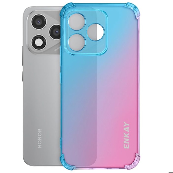 Skydd för Honor 400 Lite Mjuk med Förstärkta Hörn Design Gradient Enkay Blå / Rosa