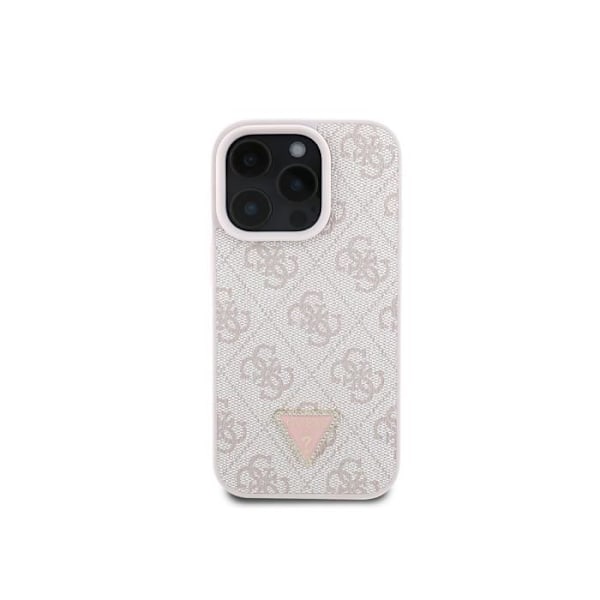 Coque til Apple iPhone 16 Pro Edition 4G Rhinesten Triangel Metaliseret Guess Rosé champagne Rosa