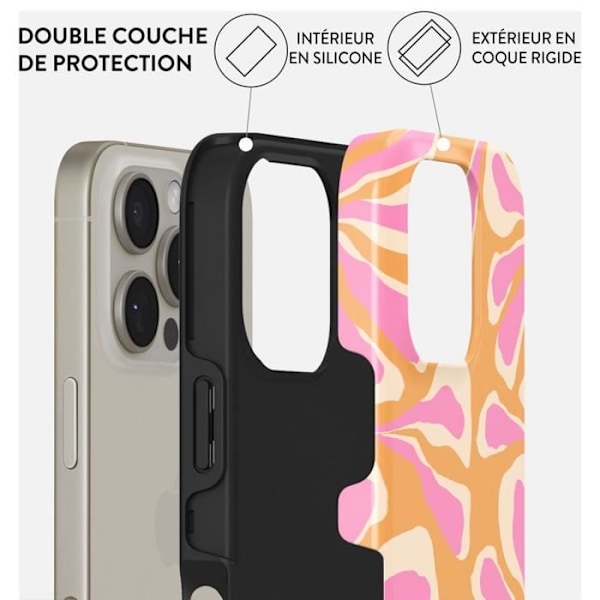 Coque - BURGA - Aloha - Antichoks - Yhteensopiva MagSafe - iPhone 16 Pro Max Gul