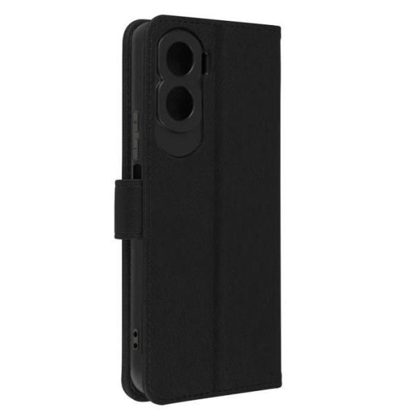 Taske til Honor 90 Lite - AVIZAR - Wallet Flip - Videosupportfunktion - Sort Svart